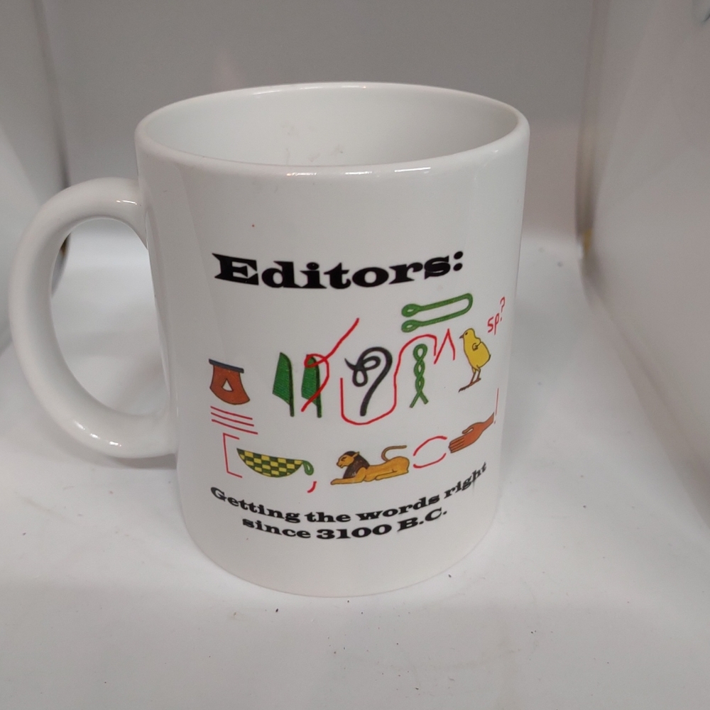 🌷‼️5/$20 - Editors In History Mug Ceramic Coffee 11 oz Coffee Cup Orca Coatings